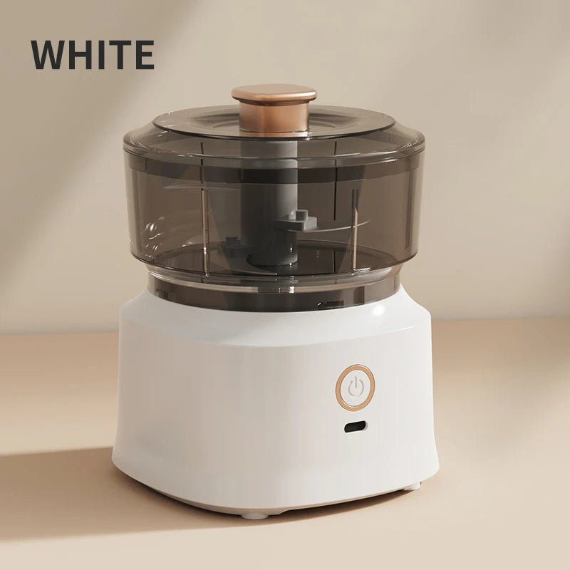 Mini Wireless Electric Garlic Press Dual Purpose Garlic Puree 350ml Usb Charging Kitchen Food Shredder Meat Grinder Vegetable