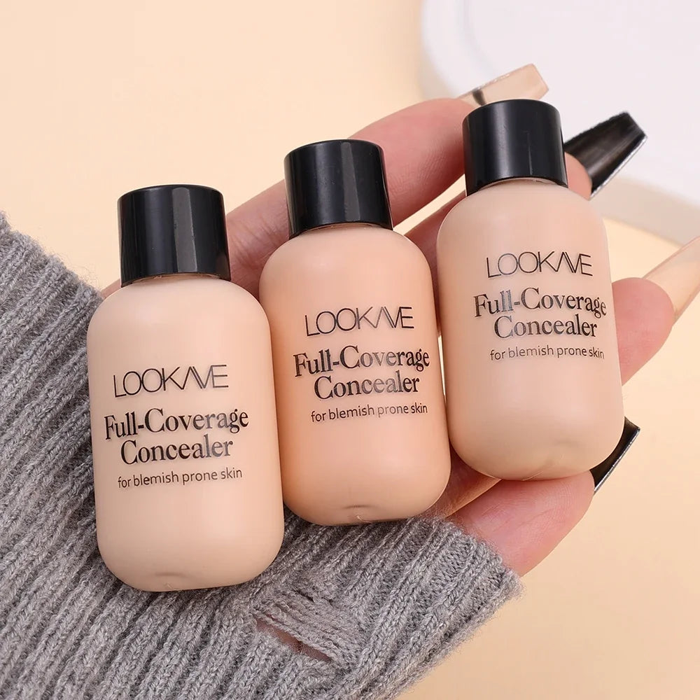 3 Colors Matte Liquid Concealer Makeup Waterproof Face Foundation Base Full Cover Concealer Whitening Face Cream Women Cosmetics