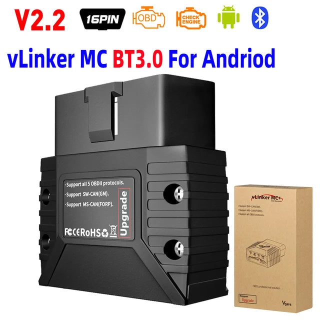 Vgate Vlinker MC V2.2 iCar Pro Bluetooth 4.0 WIFI OBD2 Scanner For Android IOS Auto Code Reader OBDII Tool PK V1.5 ELM327