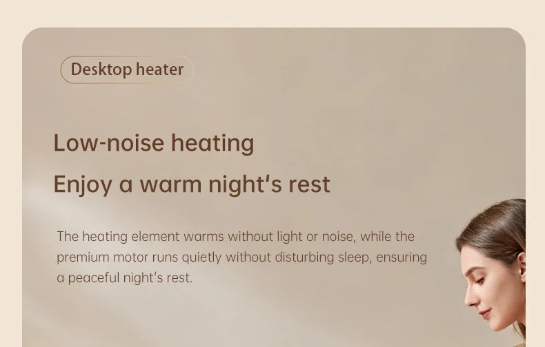 Desktop Heater Electric Heater Hot Air Blower Portable Heater Mini Energy Saving for Office Room Dormitory Home Appliance Warmer
