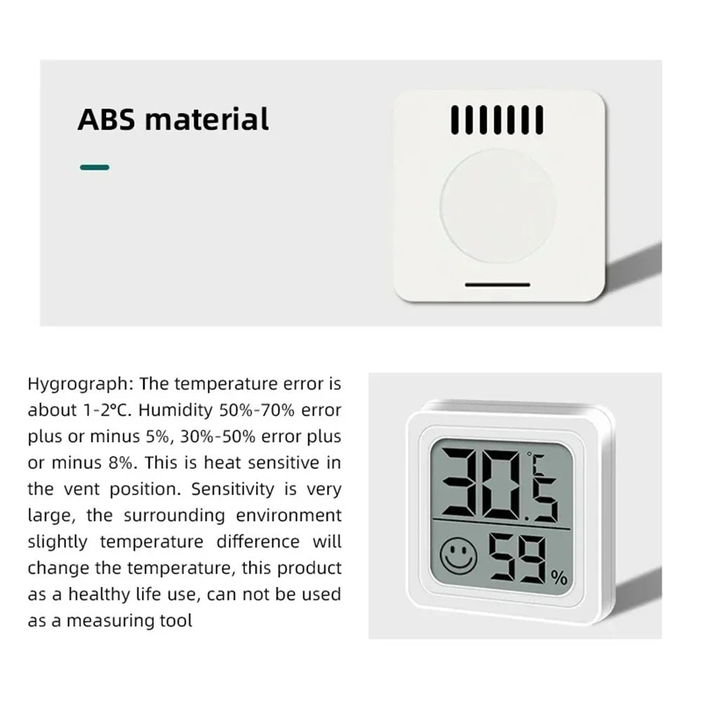 Household Digital Thermometer Hygrometer Indoor Room Home Hygrometer Temperature Humidity Meter Sensor Gauge Weather Station