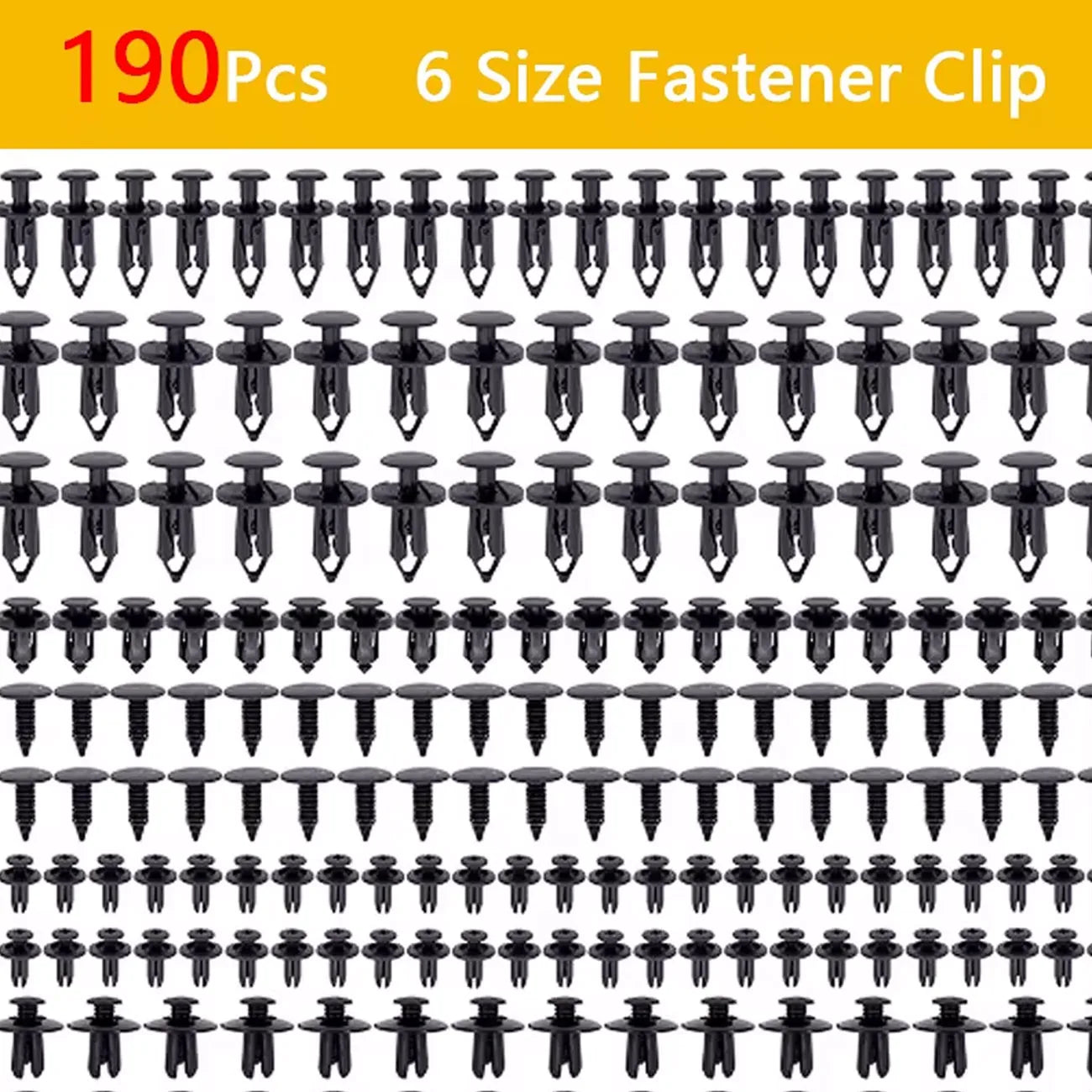 Car Retainer Clips Plastic Fasteners Kit 6 Size Auto Push Pin Rivets Set Body Bumper Push Rivet Clips ﻿