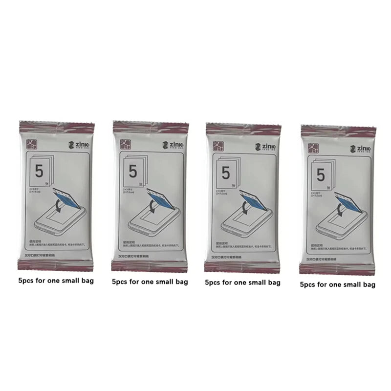 HPRT MT53 Printer Special Photo Paper, Photo Paper, Adhesive Backing Self-adhesive 20 Sheets /40 Sheets