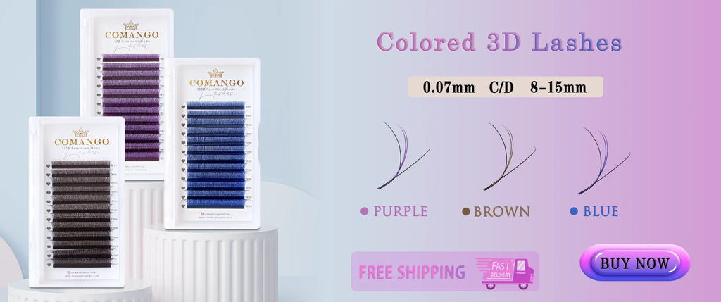 CoMango Wispy Pointy Base Premade Russian Volume Fans 3D 6D 10D 12D 14D 16D Lashes Extension 300 Fans False Mink Eyelashes