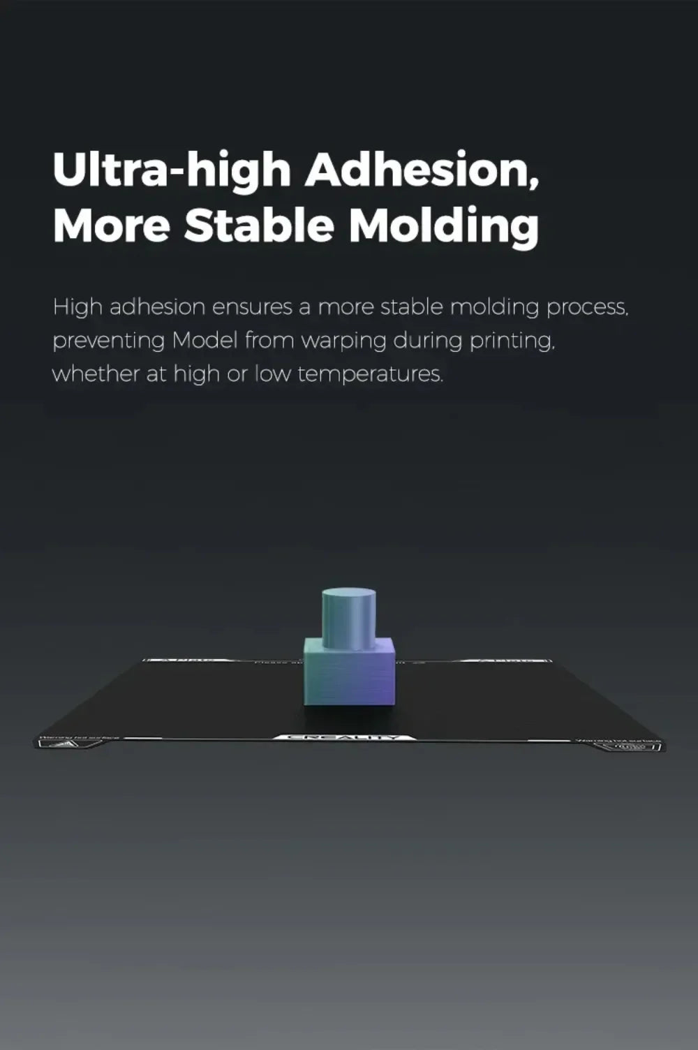 Original Creality Epoxy Resin Build Plate 235X235mm Excellent Adhesion High Flatness Strength for K1C or K1 SE 3D Printer Parts