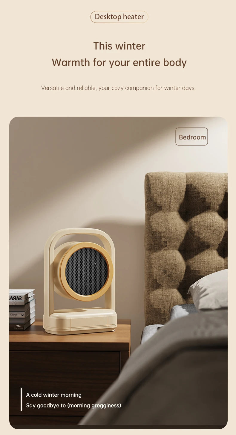 Desktop Heater Electric Heater Hot Air Blower Portable Heater Mini Energy Saving for Office Room Dormitory Home Appliance Warmer