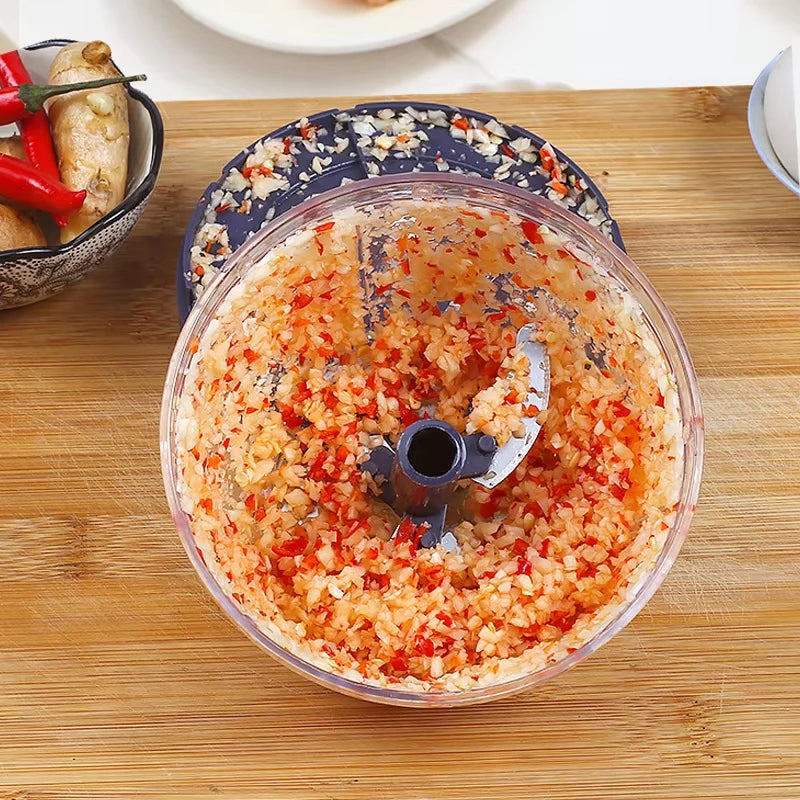 Multi Meat Mincer Garlic Chopper Onion Cutter Rotate Home Kitchen Garlic Hand Pull Blender Vegetable Crusher Cooking Tools