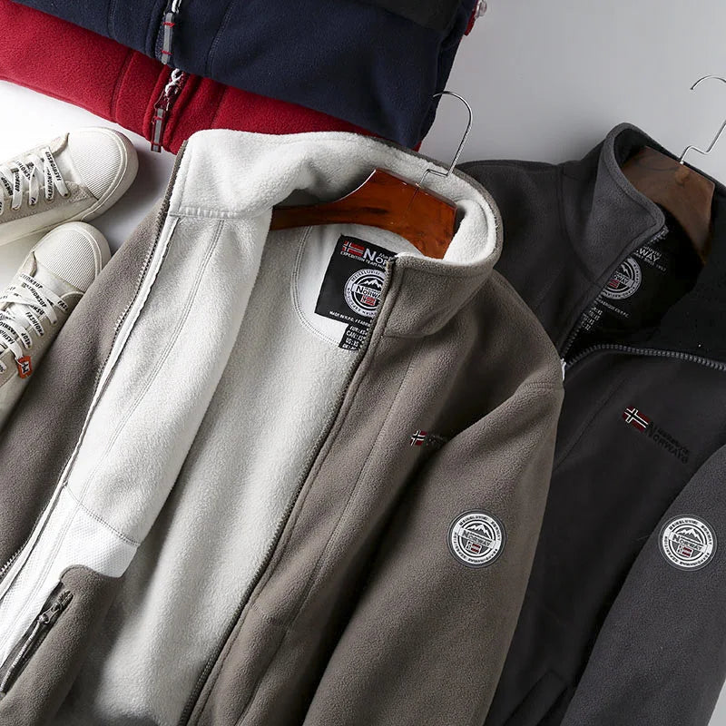 FGKKS 2023 Brand Casual Jacket For Men Thickened Wool Jacket High Quality Design Warm Fashion Jacket Male