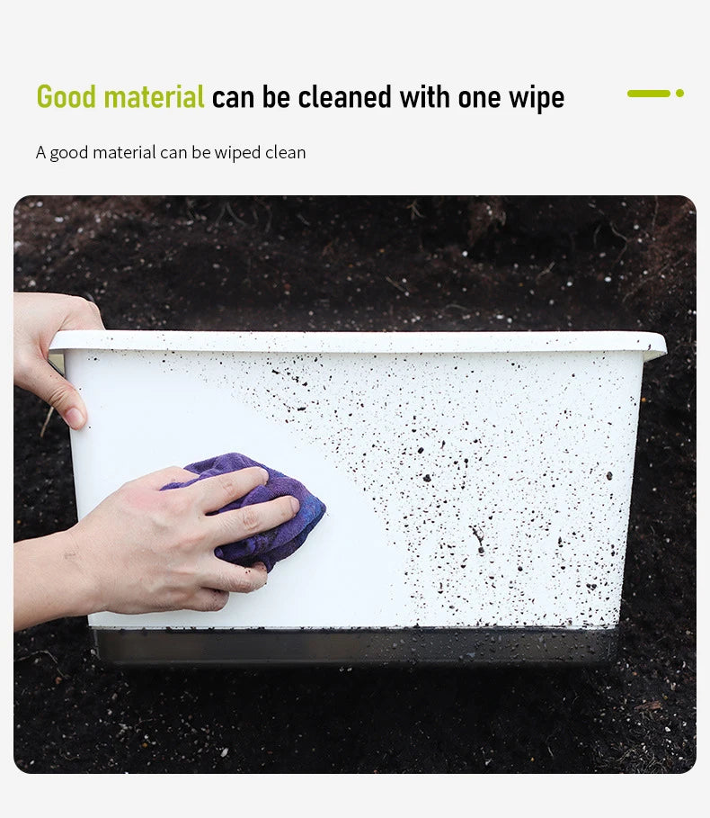 Second Generation Thickened Hollen Pot Self-priming Water Breathable Rectangular Vegetable Pots Home Garden Balcony Planting Box