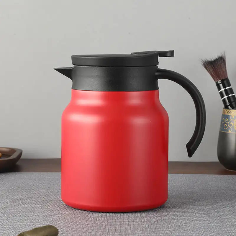 Insulated Pot Stainless Steel Tea Separation Thermos Pot Multifunction Kettle 800-1000ML Portable Handle Pot Insulated Pot