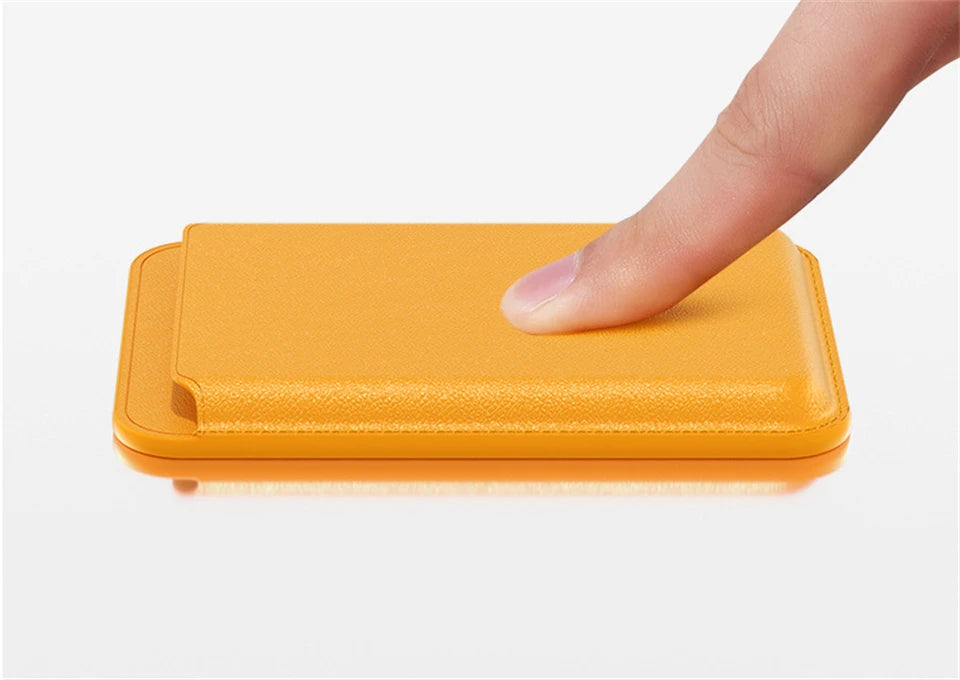 For Magsafe Leather Magnetic Wallet Case For iPhone 14 12 15 13 Pro Max Magnetic Card Bag Cover Samsung S23 S22 Ultra Accessory