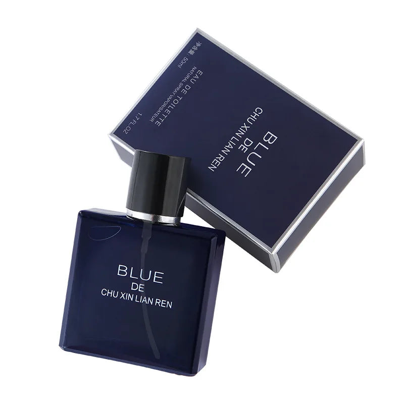 Blue Men's Perfume Woody Floral Lasting Fragrance Eau De Parfum Classic Homme Parfums Flirting Pheromone Cologne Gentlemen Spray