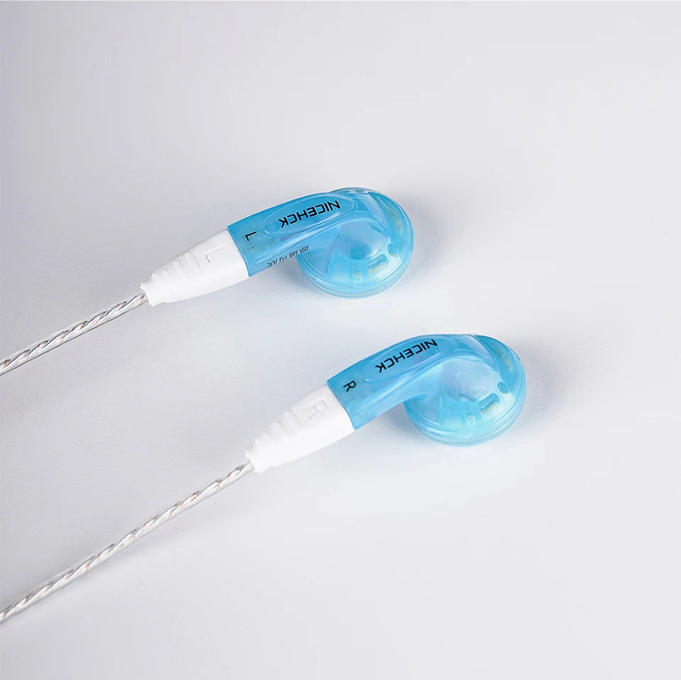 NICEHCK YDX Earbud HiFi Wired Microphone Earphone 14.8mm Dynamic Driver Music Headset With 2Pin Silver Plated OCC Mixed Cable