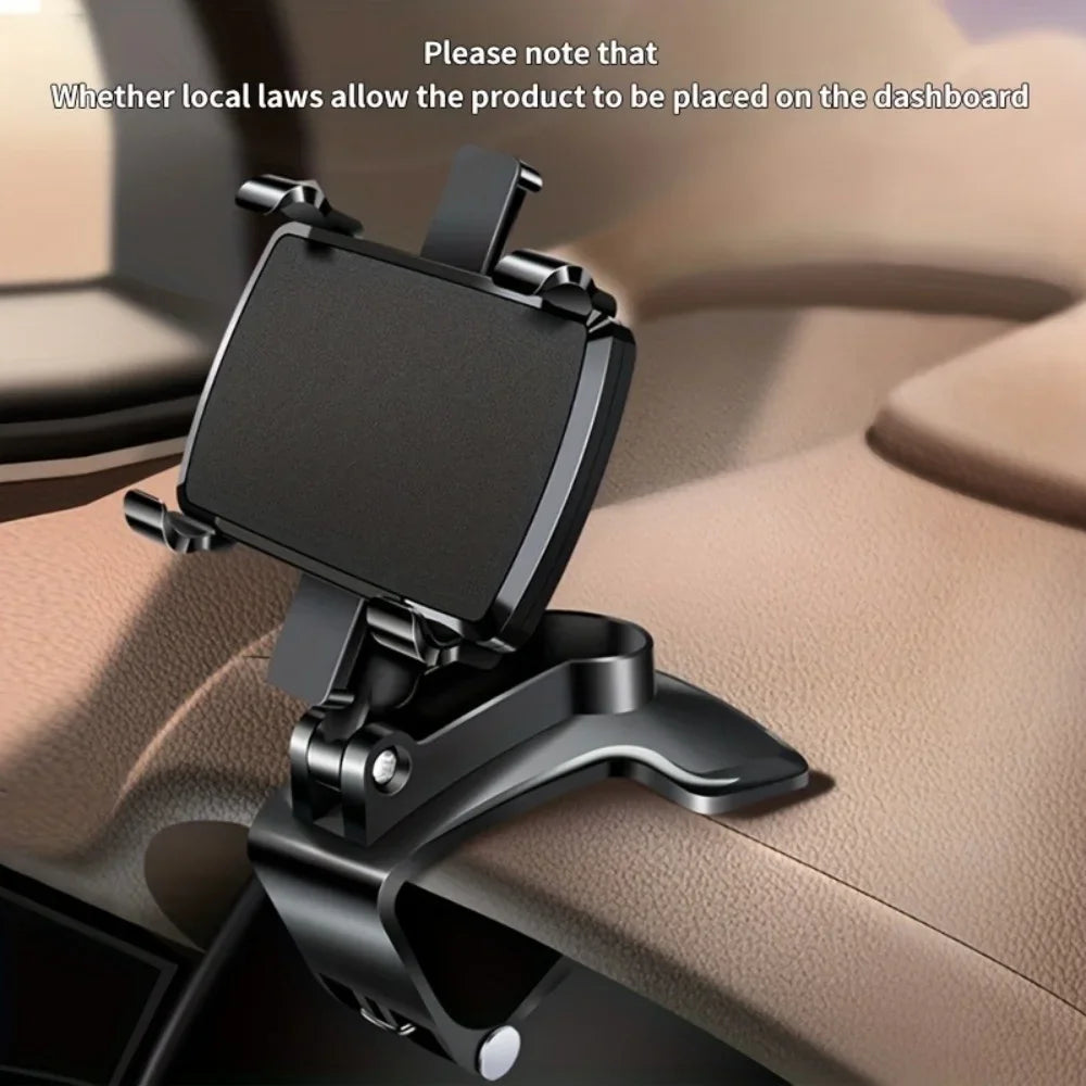 Support de téléphone universel pour tableau de bord de voiture 360 °   Support de voiture pour Smartphone rotatif, pour iPhone,
