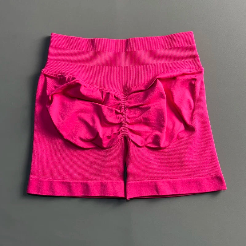 HISTELLO Impact Shorts 4.5" Women Fitness Sports Biker Shorts Low Waist Gym Short Workout Scrunch Butt Yoga Seamless Leggings