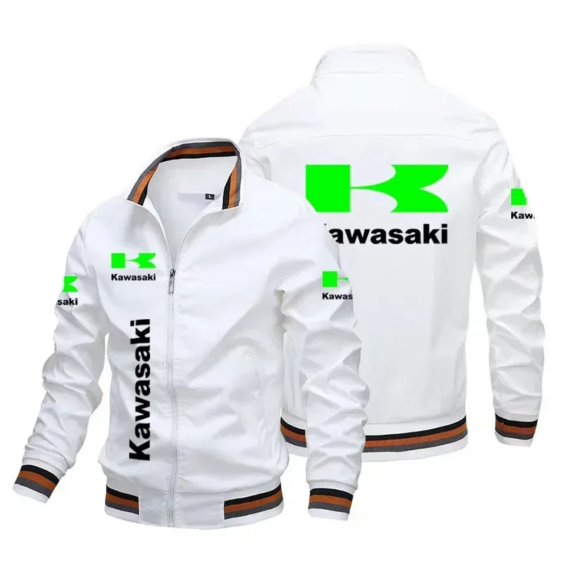Kawasaki men's jacket cycling racer's jacket outdoor sports motorcycle jacket loose casual oversized men's Kawasaki clothing