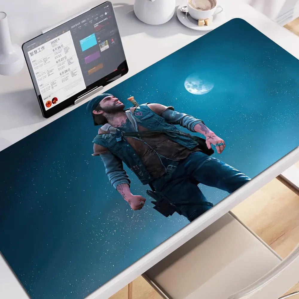 Days Gone Large Mouse Pad Pads Game Xxl Gaming Mousepad Gamer Keyboard Mause Accessories Desk Protector Mat Mats Pc Mice Office