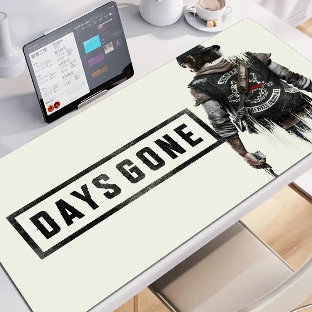 Days Gone Large Mouse Pad Pads Game Xxl Gaming Mousepad Gamer Keyboard Mause Accessories Desk Protector Mat Mats Pc Mice Office