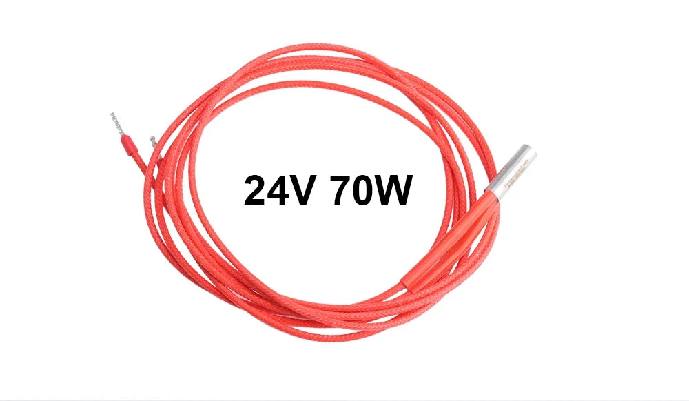 Trianglelab 3D Printer 6*20MM 12V/24V 40W Heater Cartridge With 100CM cable For 3D Printer for PT100 HOTEND Volcano MK8 MK9