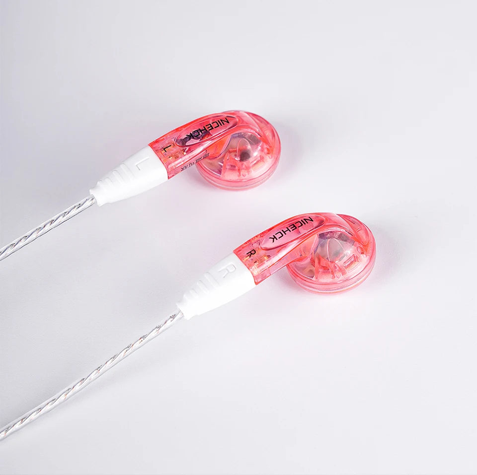 NICEHCK YDX Earbud HiFi Wired Microphone Earphone 14.8mm Dynamic Driver Music Headset With 2Pin Silver Plated OCC Mixed Cable