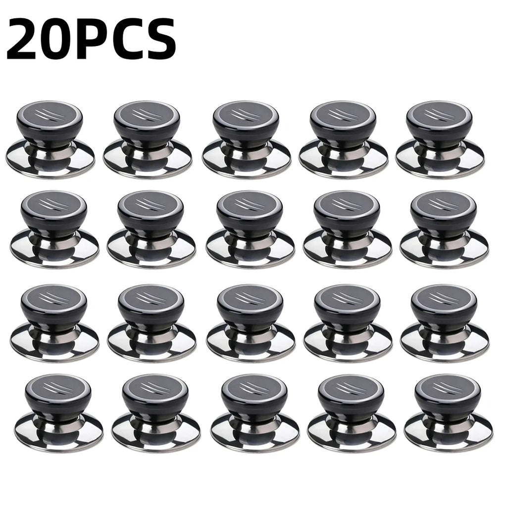 Black Anti-Scalding Pot Lid Knob Replaceable Universal Pot Lid Handle Pot Lid Head Kitchen Accessories Handle Pot Cap Pot Handle