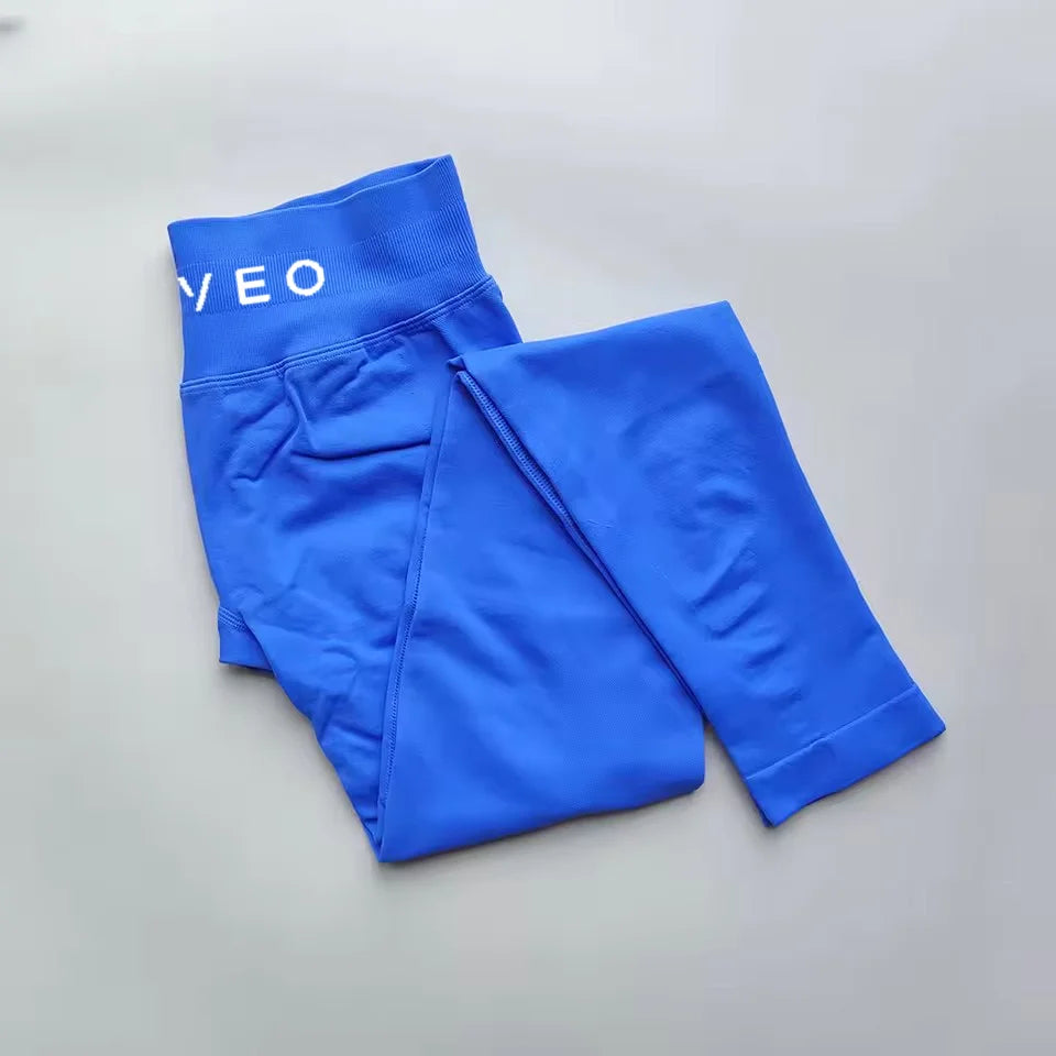 TEVEO New S Impact Leggings Women Seamless Sports Yoga Pants Low Ribbed Band Gym clothes Fitness Workout wear Scrunch Bum Tights