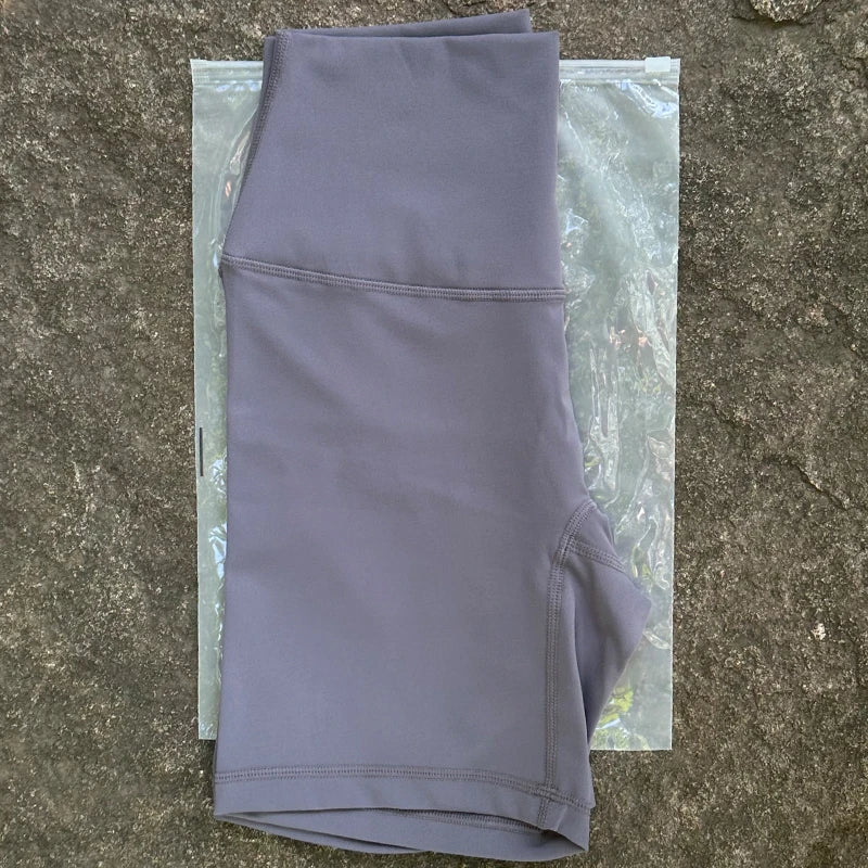 Women Sports Biker Shorts Women Naked Feeling High Waist Yoga Shorts Push Up Fitness Leggings Tummy Control Yoga Slim Shorts