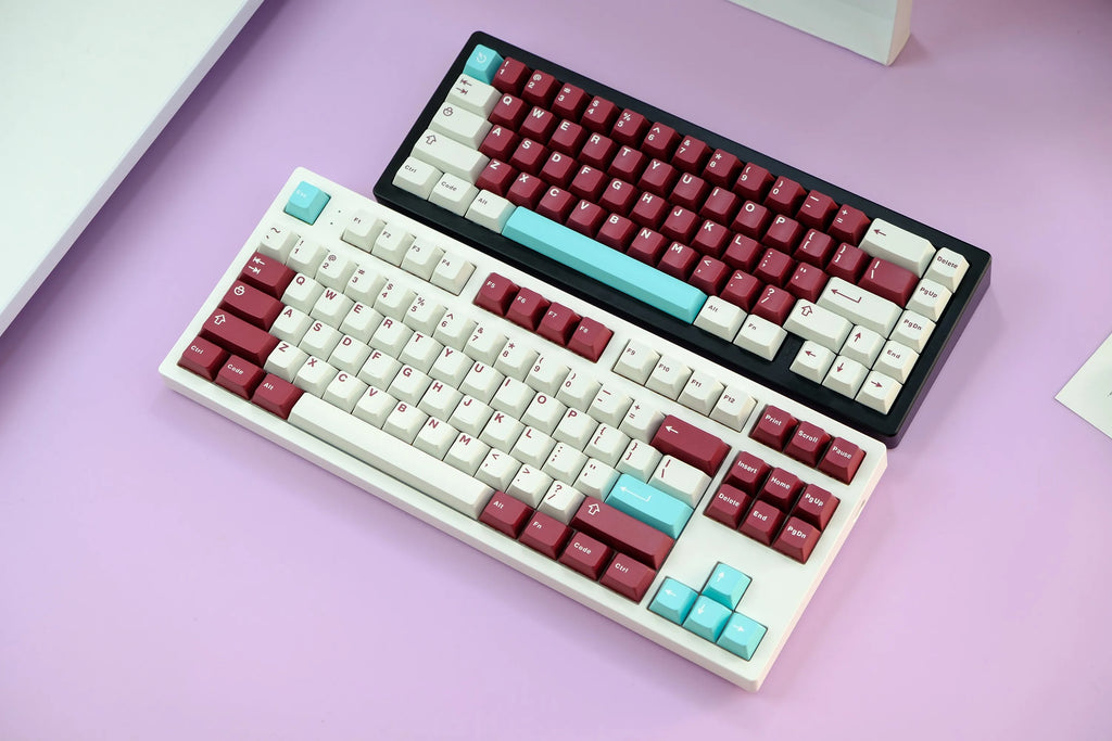 GMK Clone 253 Keys Big Set Double Shot Keycaps Cherry Profile Yuru Wavez Artic For Mechanical Gaming Keyboard MX Blue Switch