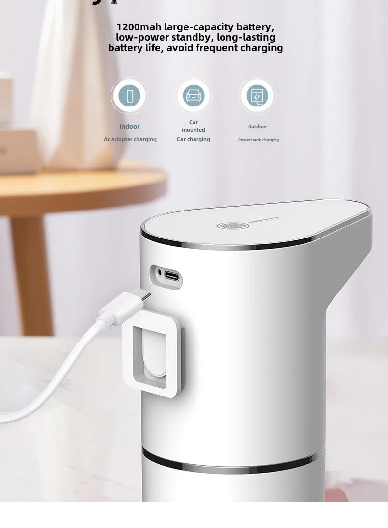 Household energy sensing multi gear contactless wall mounted vertical hand sanitizer rechargeable soap dispenser foam machine