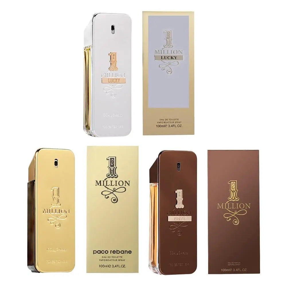 Golden Millionaire Luxury Perfume For Men Long-Lasting Woody Leather Fragrance Aromatic & Charming Masculine Scent Eau De Parfum