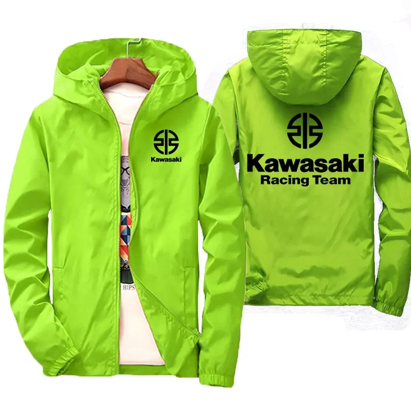 Kawasaki Logo Motorcycle Racing Team Men Jacket Coat Spring Autumn Women Jackets Clothes 2025 New Fashion Couple Clothing Coats
