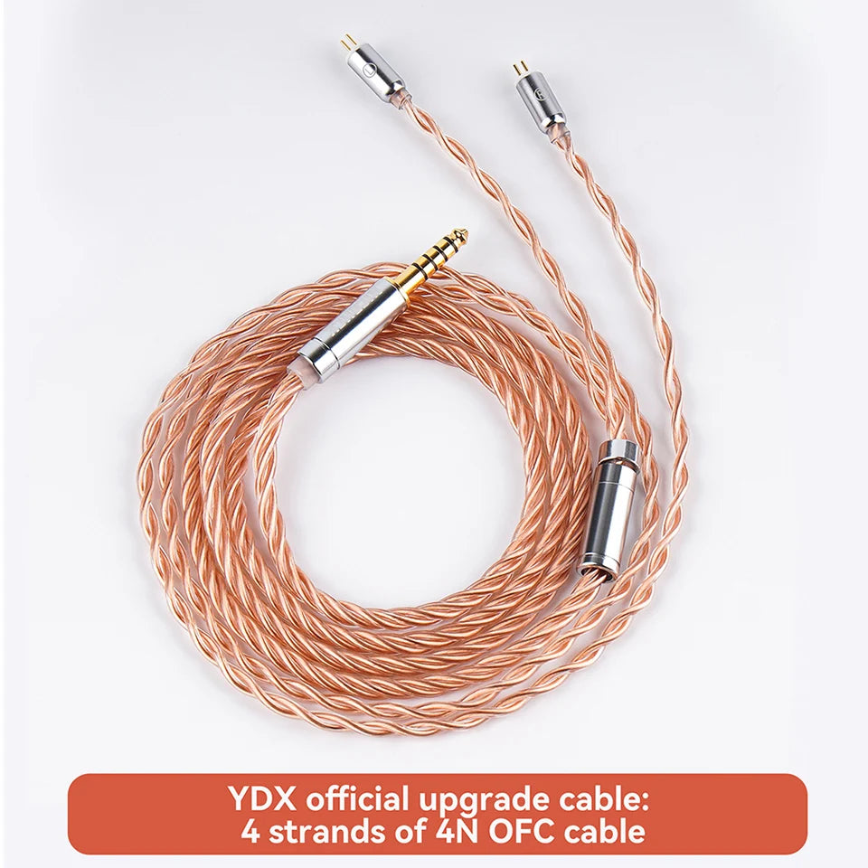 NICEHCK YDX Earbud HiFi Wired Microphone Earphone 14.8mm Dynamic Driver Music Headset With 2Pin Silver Plated OCC Mixed Cable