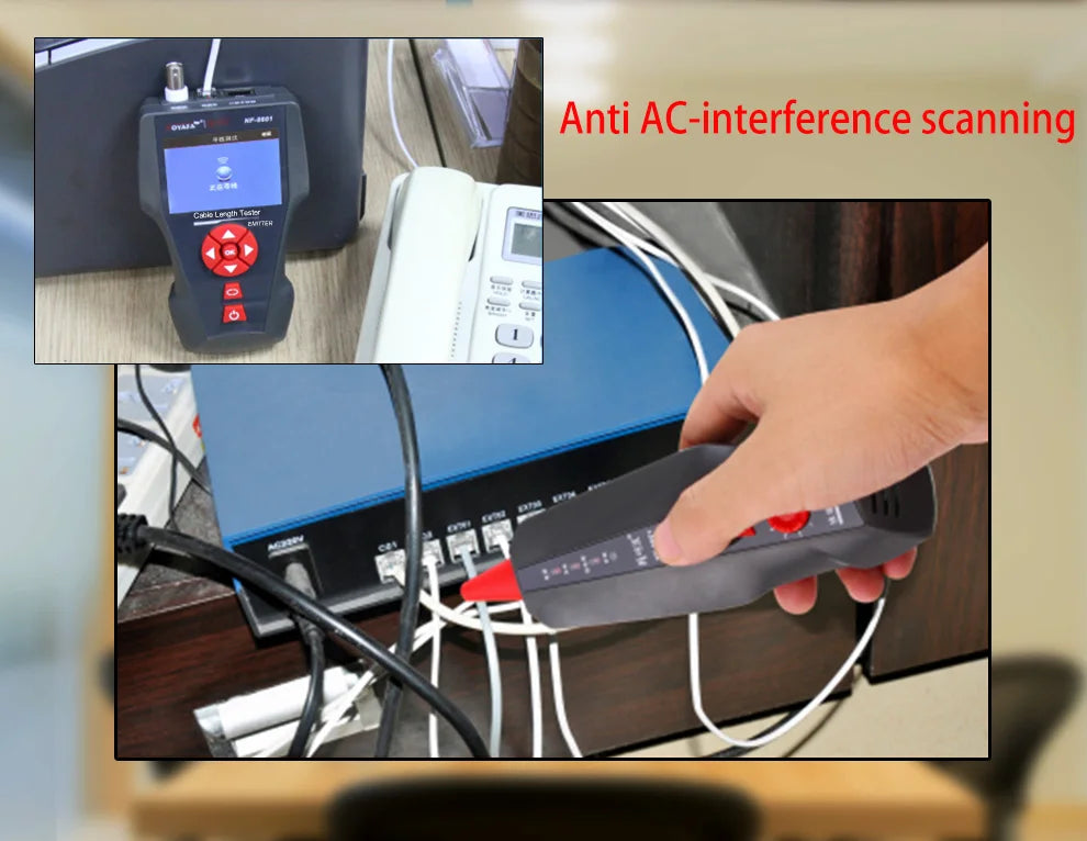 Original Noyafa NF-8601W Multifunction Network Cable Tester RJ45 RJ11 BNC POE PING Crosstalk Test Network Wire Cable Tracker