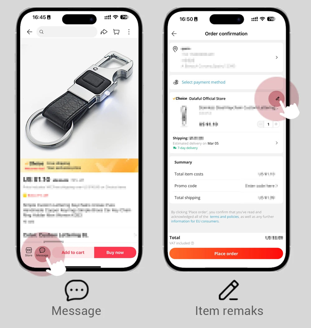 Dalaful Custom Lettering Keychain LED Lights Lamp Beer Opener Bottle Multifunctional Leather Men Car Key Chain Ring Holder K355