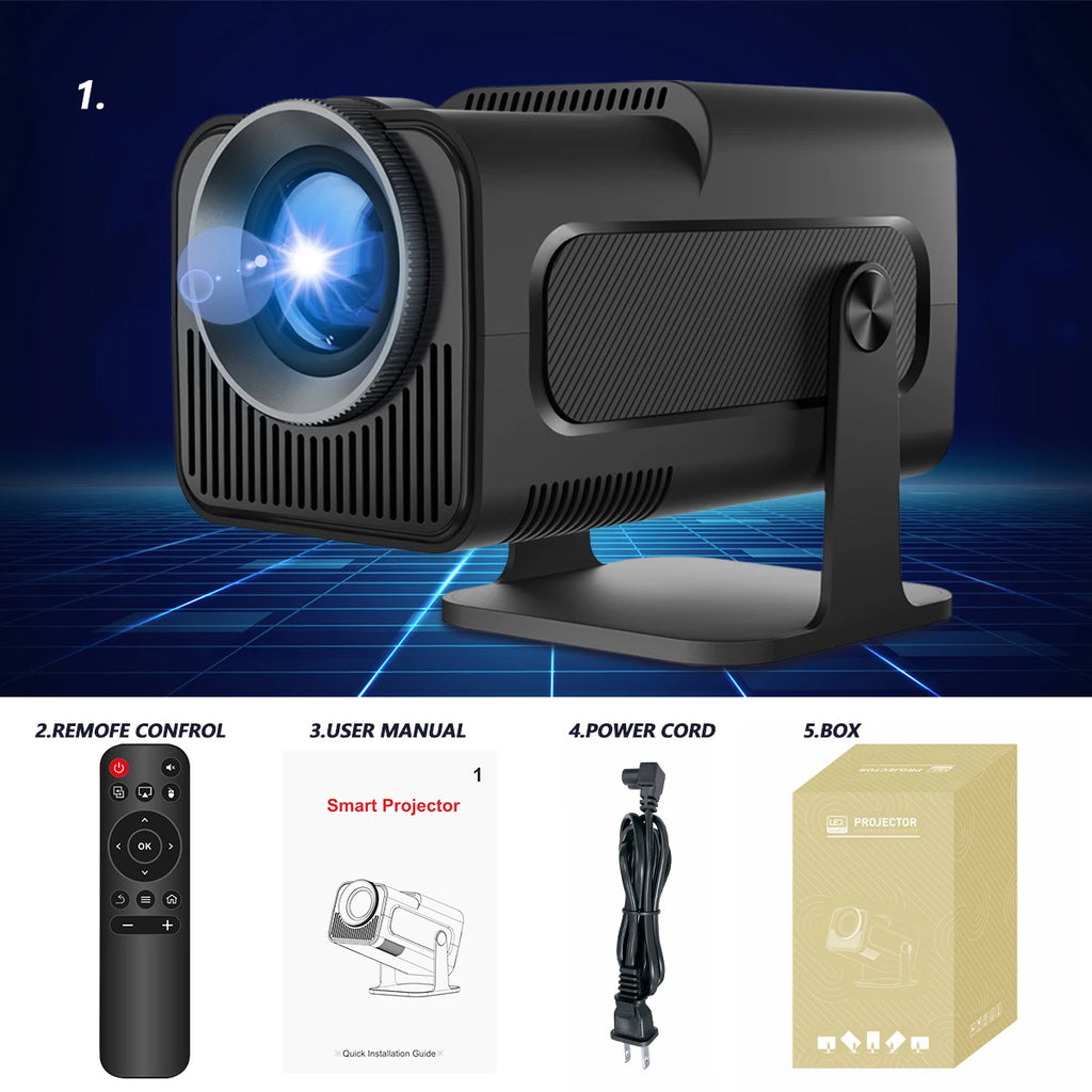 Magcubic HY320 4K Android 11 Projector 390ANSI Dual WiFi6 BT5.0 Portable Cinema Native 1080P for Outdoor Movie Home Theater
