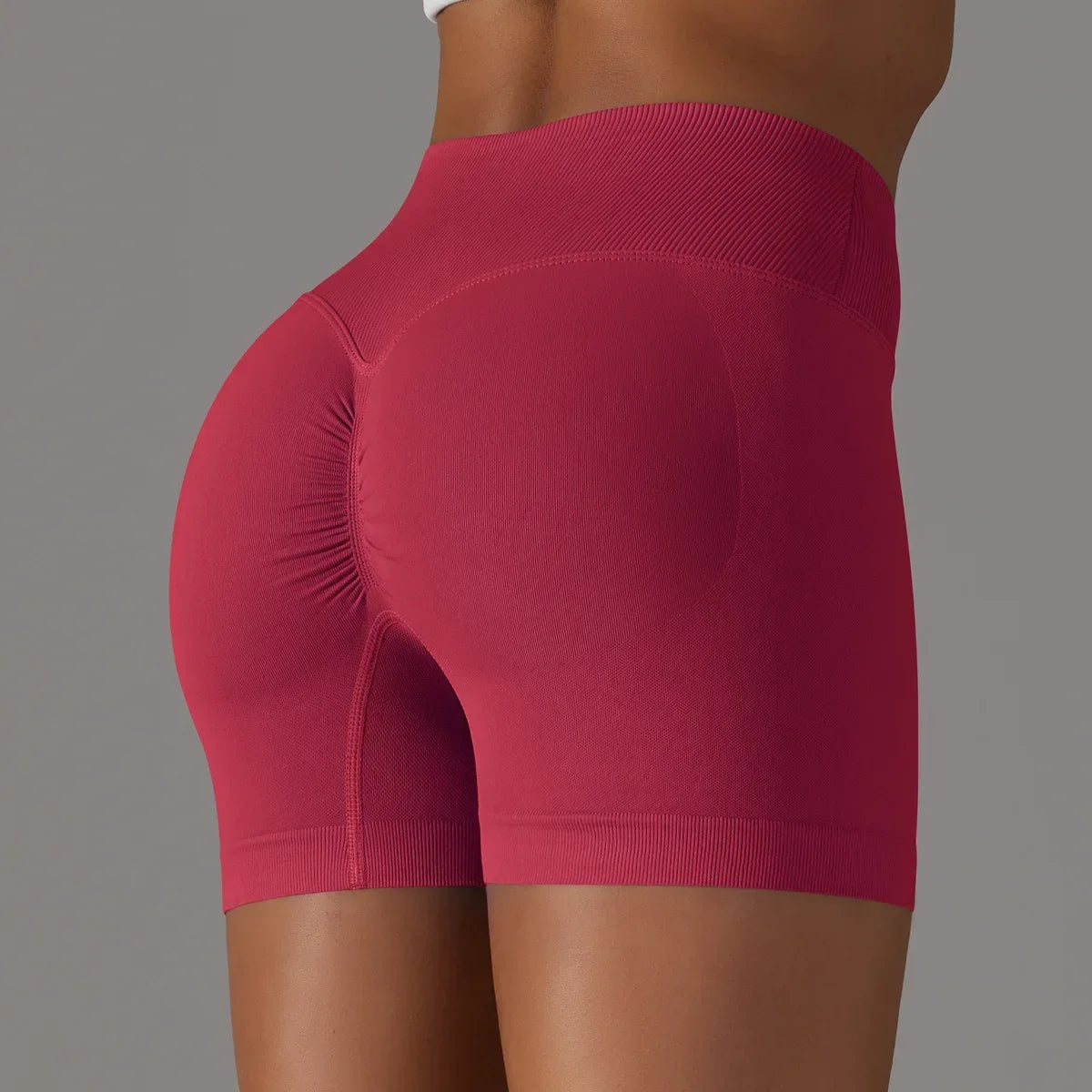 Women High Waist Workout Fitness Yoga Shorts Gym Push Up Yoga Leggings Scrunch Butt Seamless Sports Shorts
