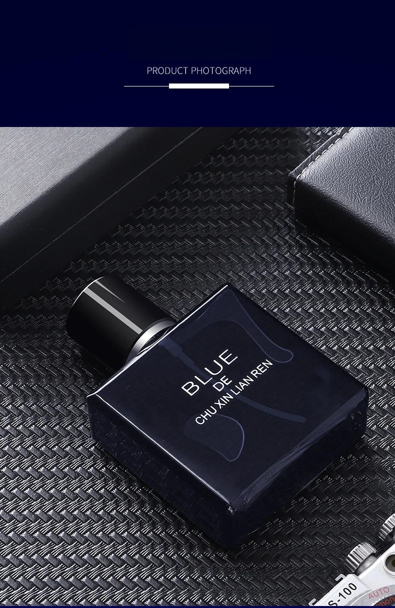 Blue Men's Perfume Woody Floral Lasting Fragrance Eau De Parfum Classic Homme Parfums Flirting Pheromone Cologne Gentlemen Spray