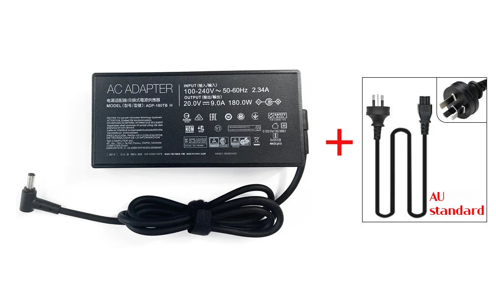 20V 9A 180W 6.0*3.7MM Charger ADP-180TB H Laptop AC Adapter For Asus ROG Zephyrus G14 G15 GA401IV GA502DU TUF505DU FX506L A17
