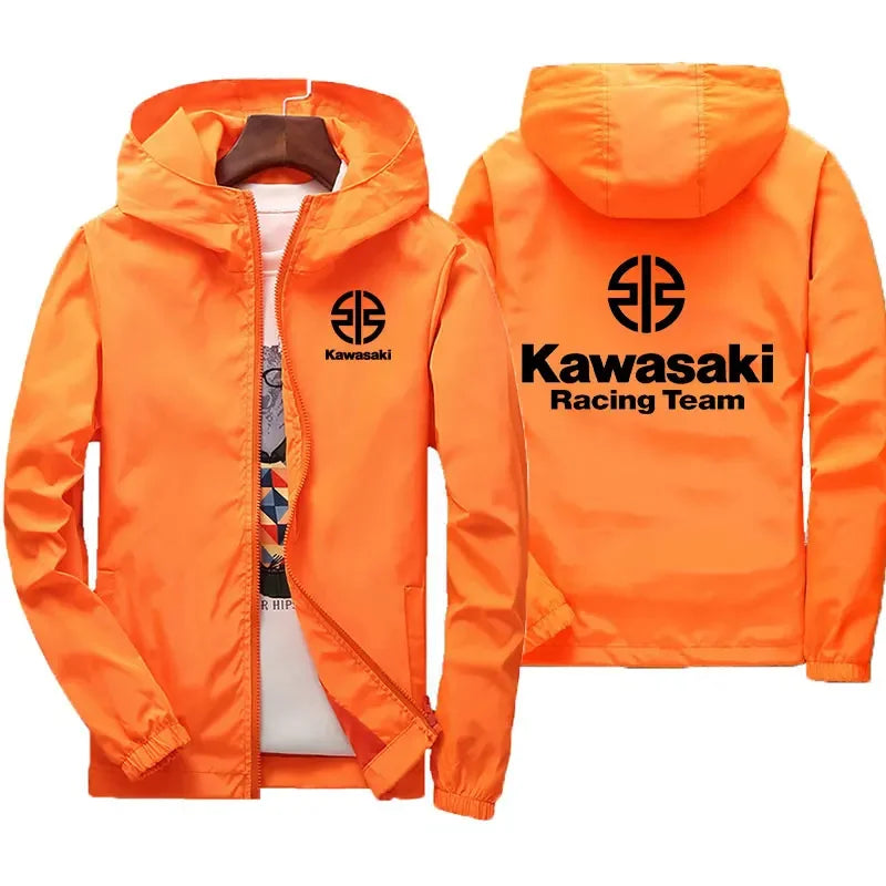 Kawasaki Logo Motorcycle Racing Team Men Jacket Coat Spring Autumn Women Jackets Clothes 2025 New Fashion Couple Clothing Coats