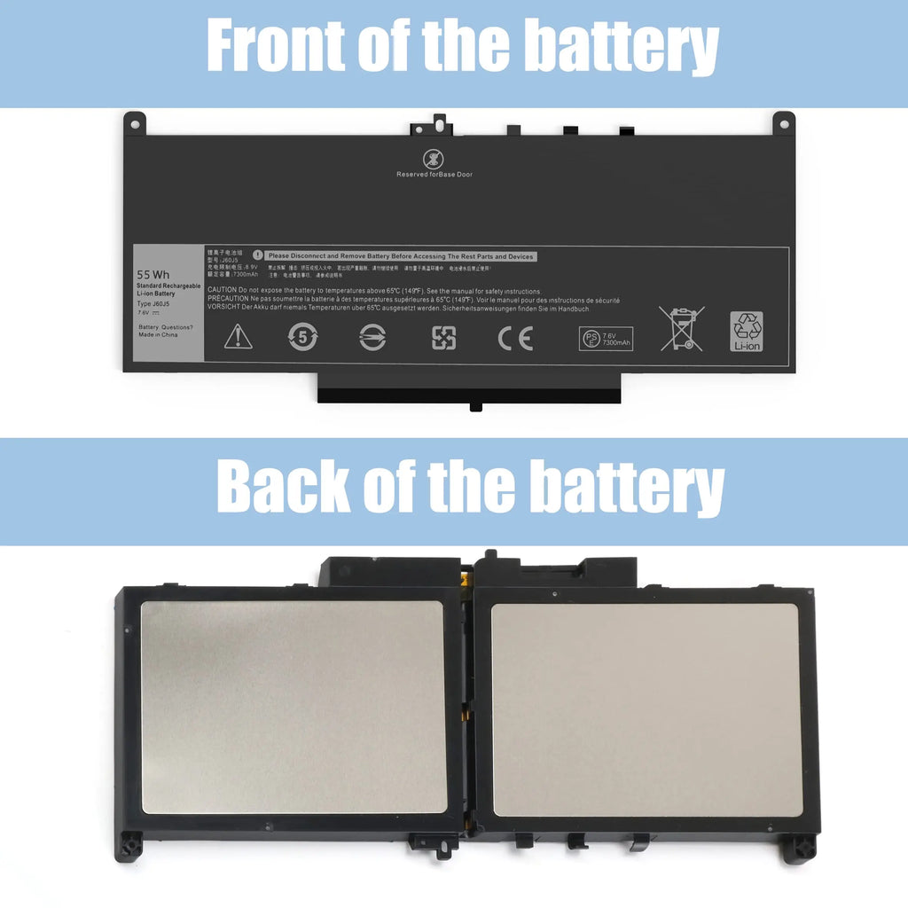 E7470 E7270 J60J5 Battery for Dell Latitude E7470 E7270 7470 7270 1W2Y2 0MC34Y MC34Y R1V85 242WD GG4FM WYWJ2 451-BBSX 451-BBSY