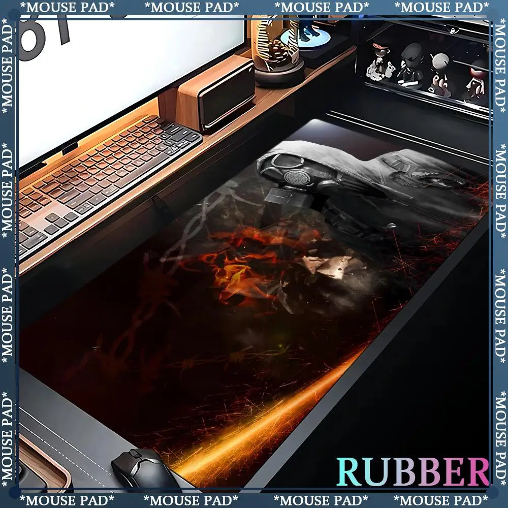 Stalker 2 Extra Large Gaming Mouse mat Computer Laptop Rubber Pad Gaming Keyboard Pad Desk Pad XXL 120*60 cm Lock Edge Mouse Pad