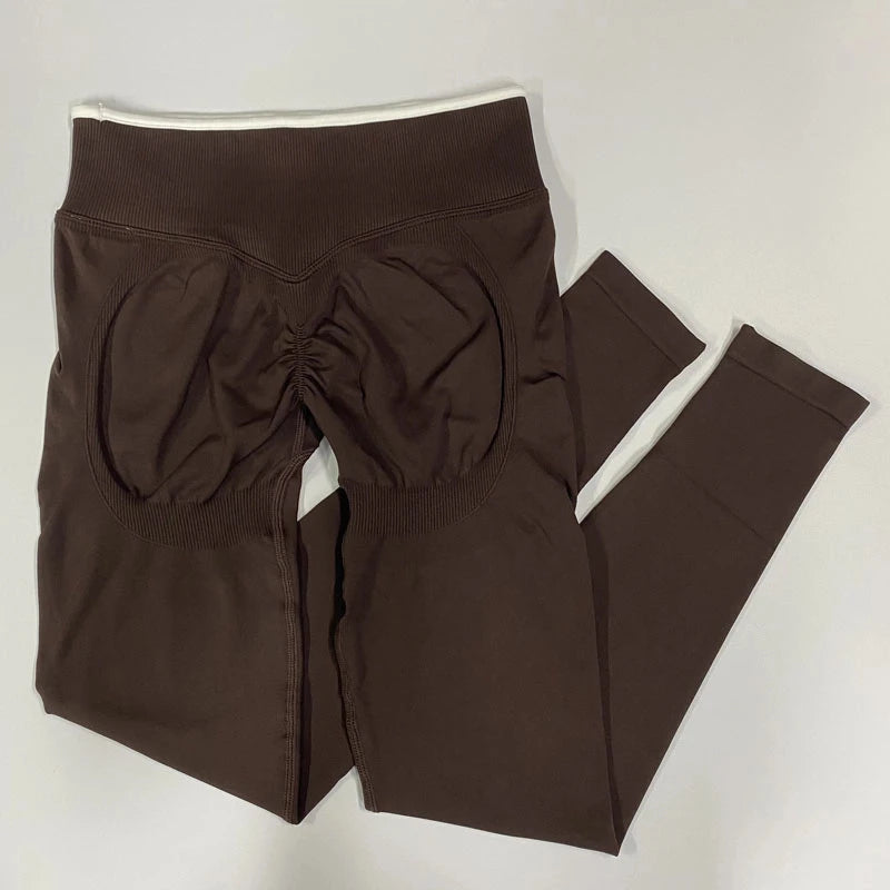 Ignite Sculpt ScrunchSeamless Scrunch teveo  Legging for Women Yoga Pants Hip Lifting Running Exercise Gym Ignite Sculpt Series