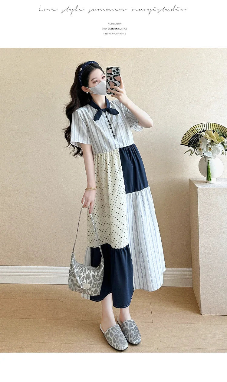 Umstandsmode Sommer 2025: Modisches Kleid, das Persönlichkeit und Temperament unterstreicht, schlank macht und jünger aussehen lässt.