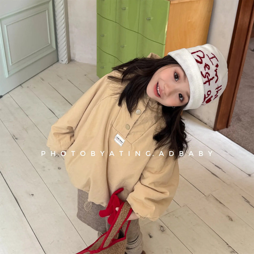 Cotton Clothes 2025 Autumn Winter New Childrens Clothing Korean Style Boys and Girls Fashion Pullover Hooded Cotton Clothes