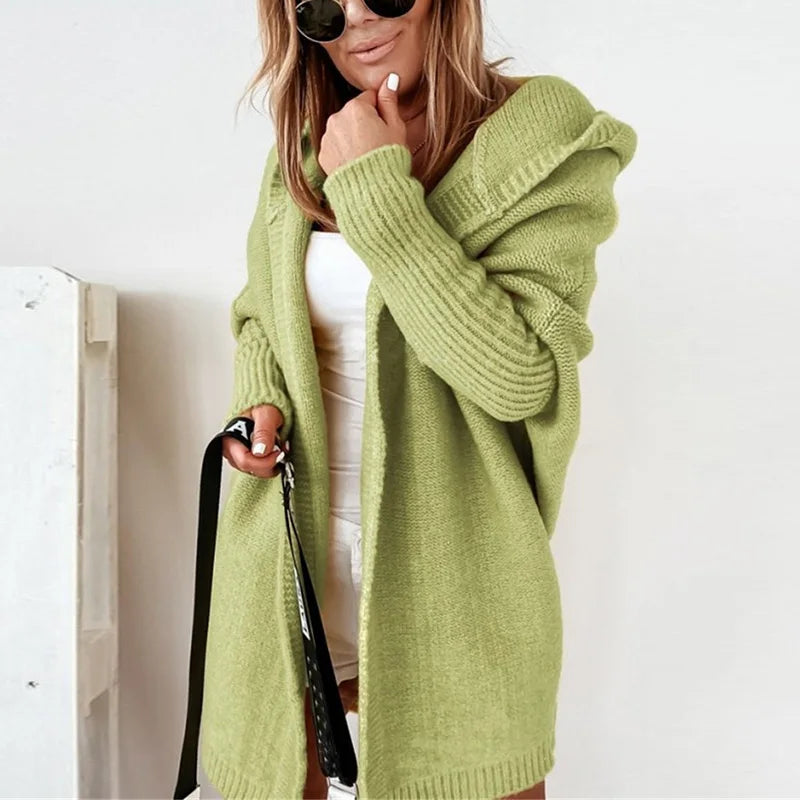 Oversized Cardigan Women Fashion Hoodies Coat Long Sleeve Sweaters For Women Elegant Patchwork Print Coat 2023