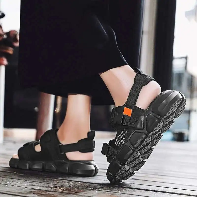 Fashion Sandals Summer Wear-resistant 2023 New Sports Dual-purpose Slippers Beach Shose Men Breathable Light Anti-Slippery