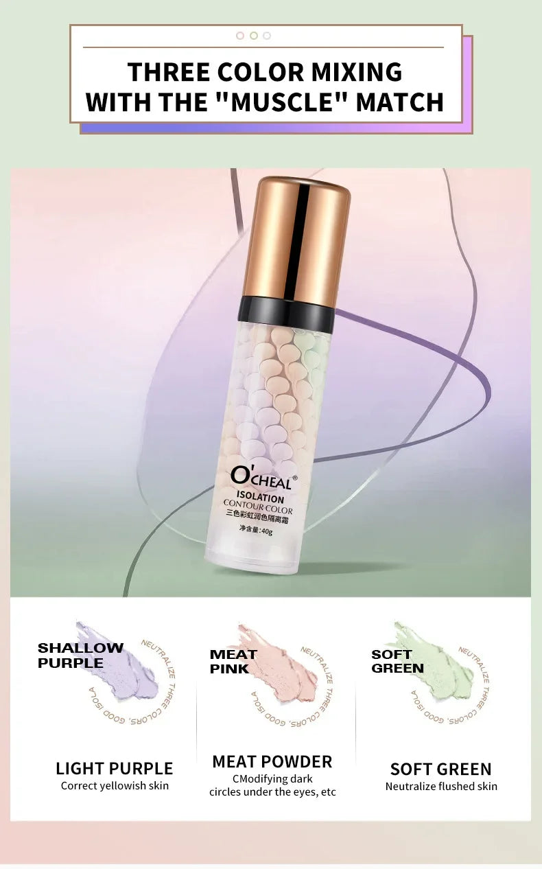 Makeup Primer Breathable BB Cream Not Sticky Face Foundation Intensive Moisturizes Provide Deep Moisture Helps Brighten Skin