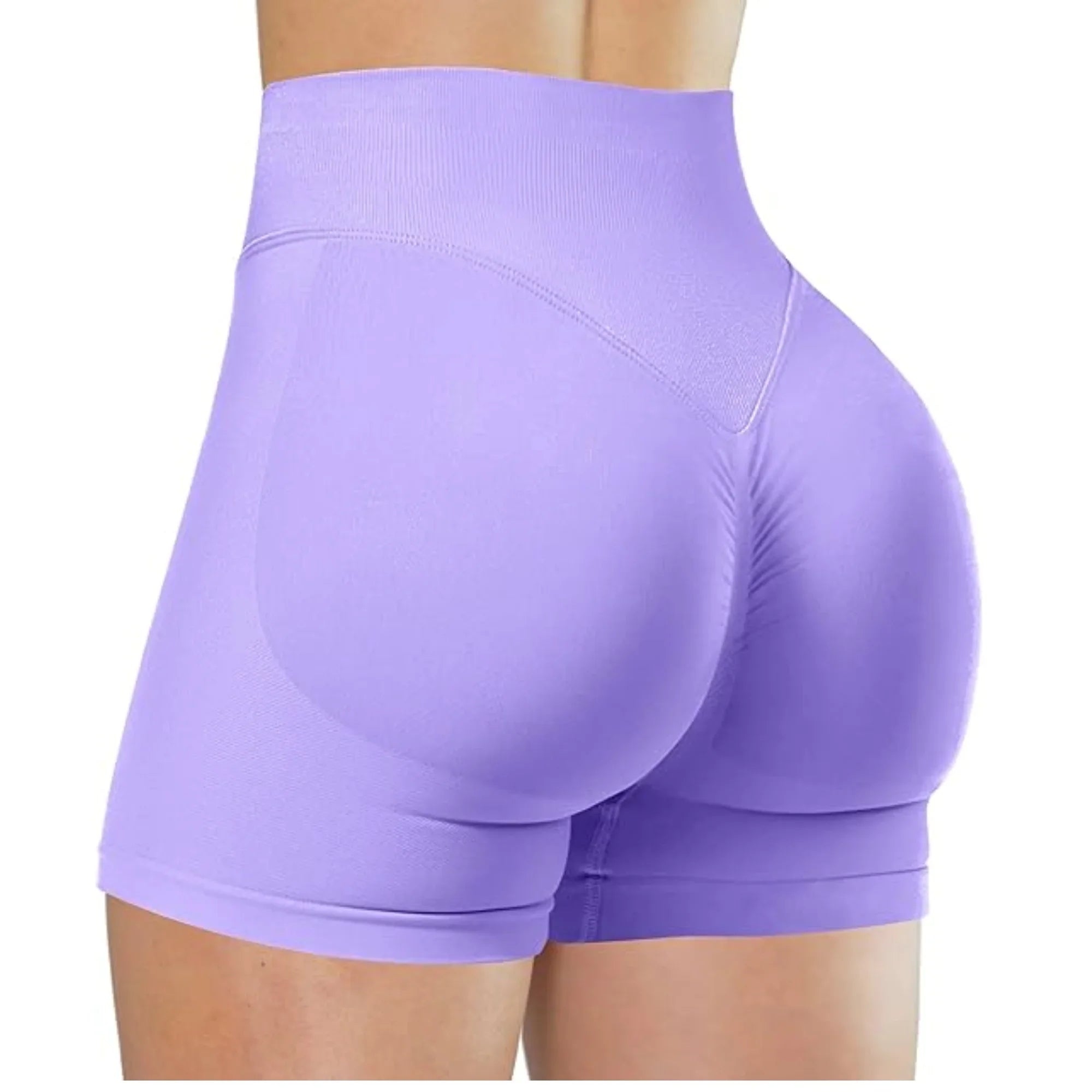 Summer High Waisted Yoga Shorts for Women Fashionable and Sexy Running Fitness Pants Solid Color Yoga Leggings Elastic Tights