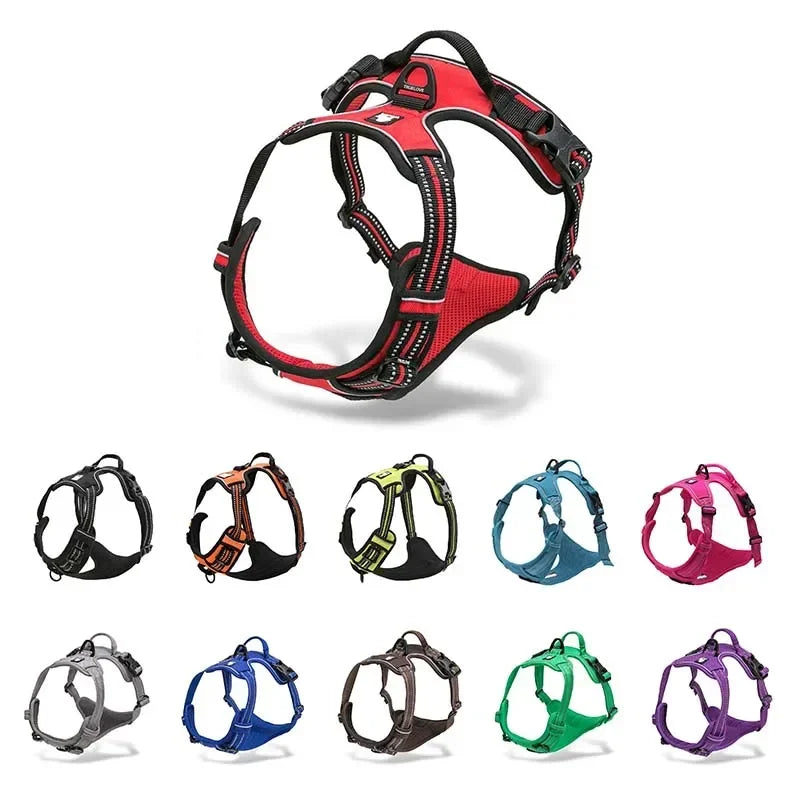 Truelove Dog Harness No Pull Pet Harness Adjustable Soft Padded Dog Vest Reflective No Choke PetVest Easy Control Handle TLH5651