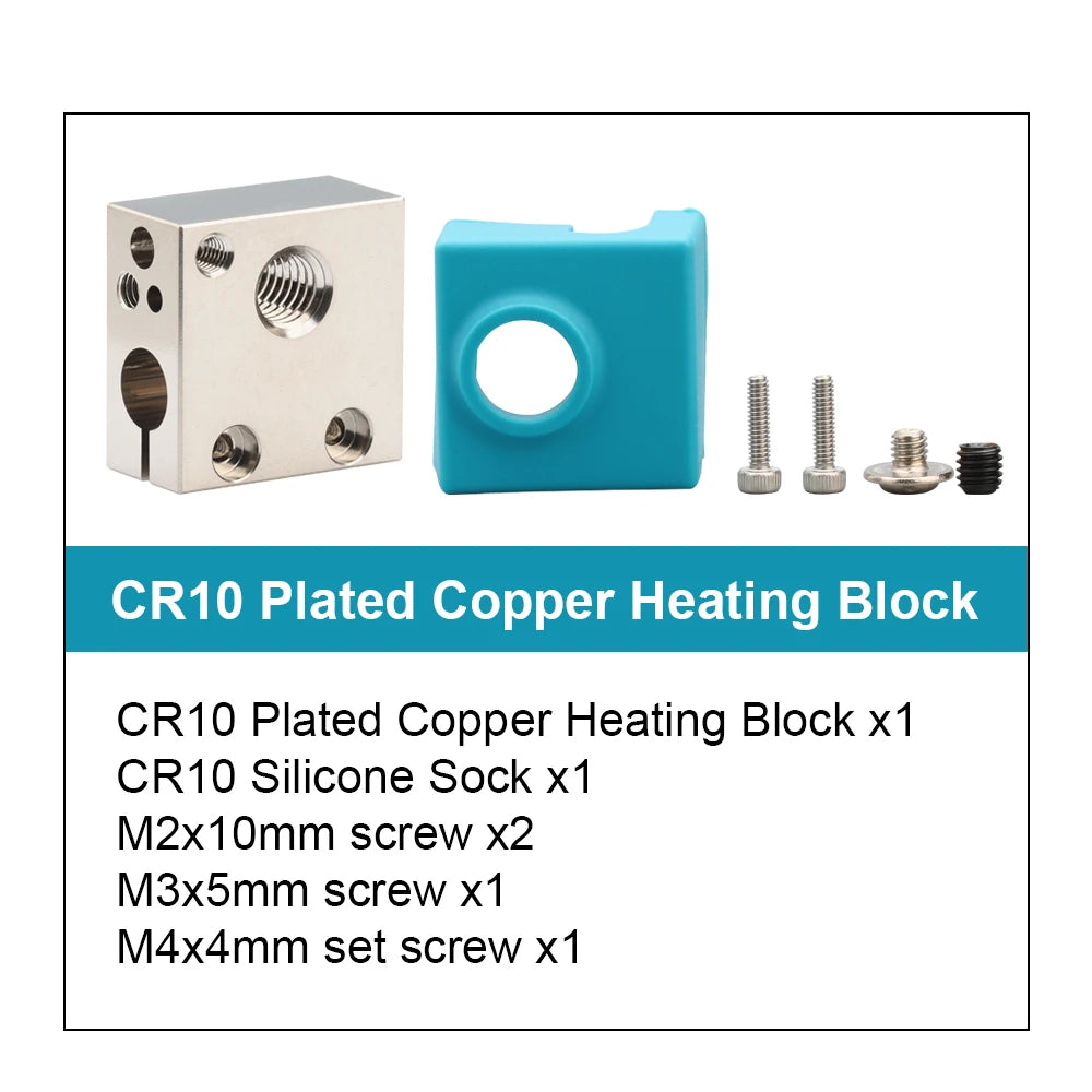 Trianglelab v6 Brass Heatblock For Hotend 3D Printer High Temperature Hardened Steel V6 Nozzles DDB  MATRIX EXTRUDER